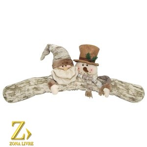 BONECO NOEL PESO P/PORTA 80CM