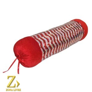 ALMOFADA NATALINA ROLO 50X20CM