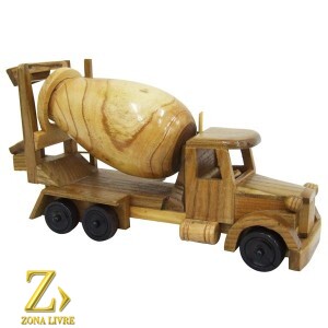 CAMINHÃO EM MADEIRA 26CM