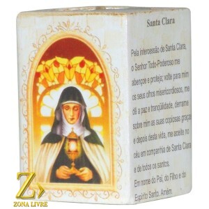 SANTA CLARA P/VELA 7,5CM