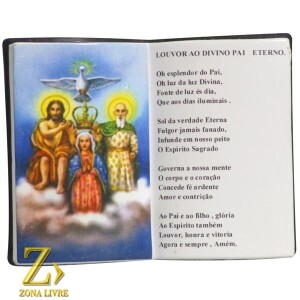 PORTA CANETA LIVRO DE ORAÇÃO DIVINO PAI ETERNO 14X11CM