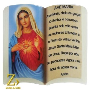 PLACA RELIGIOSA ORACAO 10X15CM