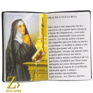 LIVRO DE ORAÇÃO SANTA RITA 10X08CM