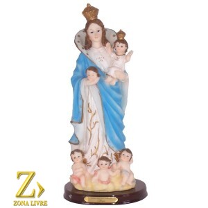 NOSSA SENHORA DAS CABECAS C/BASE 14CM
