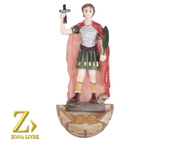 PORTA ÁGUA BENTA SANTO EXPEDITO 17CM