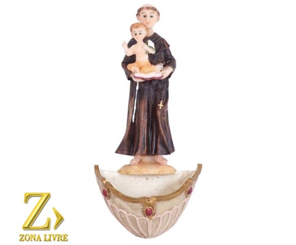 PORTA ÁGUA BENTA SANTO ANTÔNIO 17CM