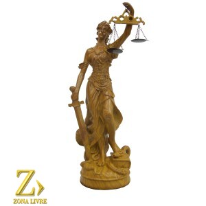 DAMA DA JUSTICA 11CM MADEIRA