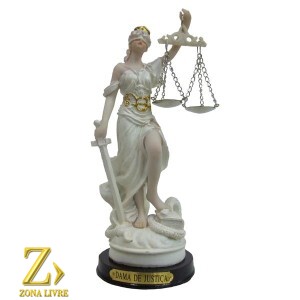 DAMA DA JUSTICA 47CM CREME