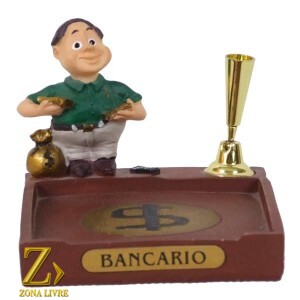 PORTA PAPEL E CANETA BANCARIO 8CM