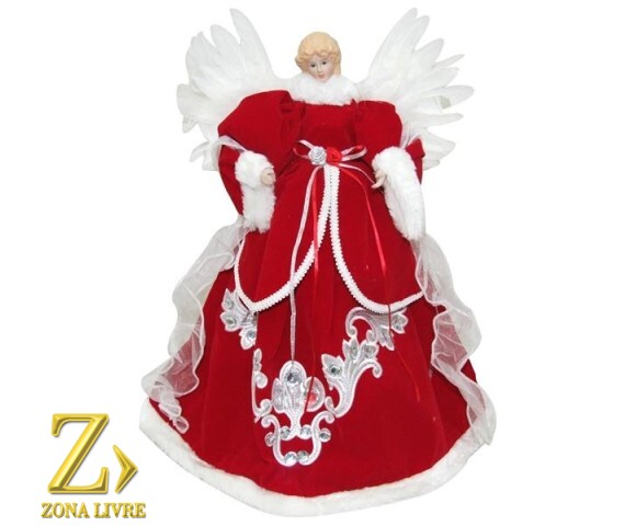 ANJO 40CM VERMELHO