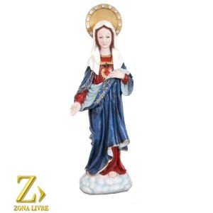 SAG.CORACAO MARIA 05CM MANTO AZUL CX24PC