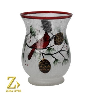 CASTICAL DE VIDRO VERMELHO 20CM