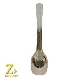 VASO DE VIDRO DOURADO 50CM