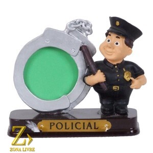 POLICIAL PORTA FOTO 8CM