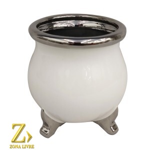 FLOREIRO / VASO DE CERAMICA 18X18CM