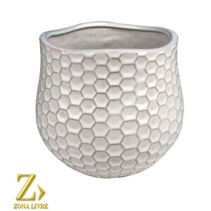 VASO DE CERAMICA 17,5X17,5X14,5CM