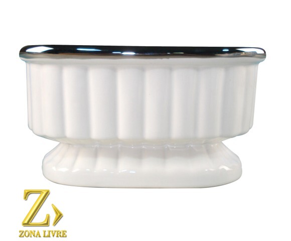 FLOREIRO / VASO DE CERAMICA 21X12X11CM