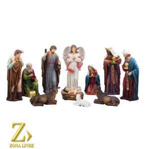 PRESEPIO COLOR  RESINA 11PÇS  30CM