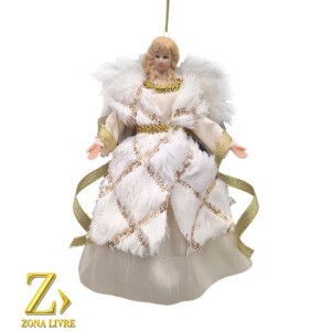 ANJO CREME/DOURADO 17CM