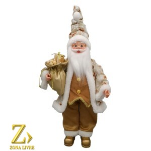 PAPAI NOEL LINEN/MARROM 50CM