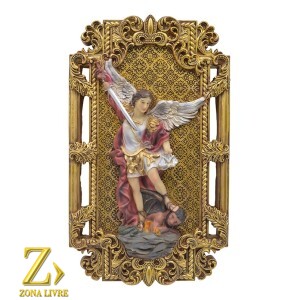 ARCANJO MIGUEL PLACA 38X23