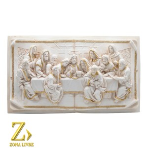 SANTA CEIA DE PAREDE MARFIM 40X23C 