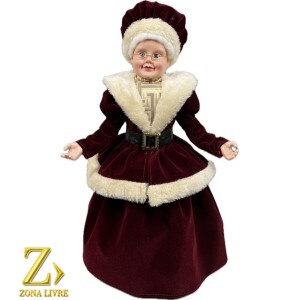 MAMAE NOEL VINHO 45CM