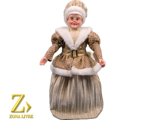MAMAE NOEL GOLD 45CM