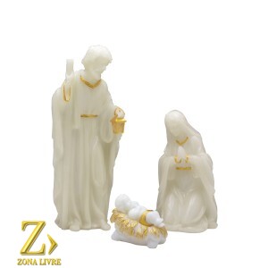 SAGRADA FAMILIA COM LUZ 30CM