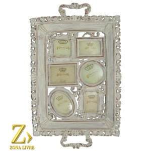 PORTA FOTO WOOD PAREDE 40X28CM