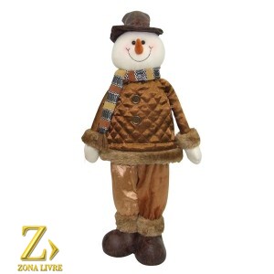 BONECO DE NEVE TECIDO 50CM