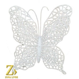 ENFEITE DE ARVORE BORBOLETA 15CM