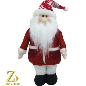 BONECO NOEL 45CM VERMELHO